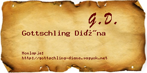 Gottschling Diána névjegykártya